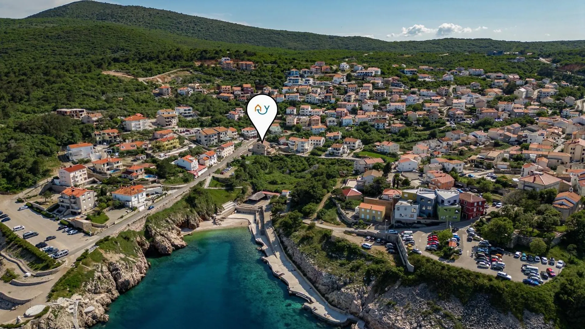 Beachfront Apartment Betty - Happy Rentals Vrbnik 0*,  Croatia